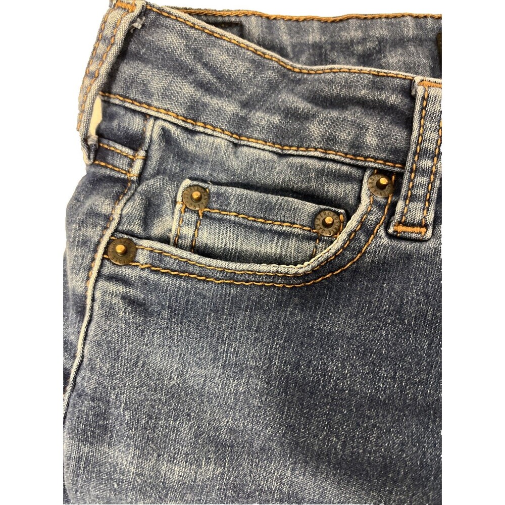 AEROPOSTALE JEANS WOMEN'S HIGH-WAISTED JEGGING SZ 2 LONG BLUE DENIM - Picture 5 of 13